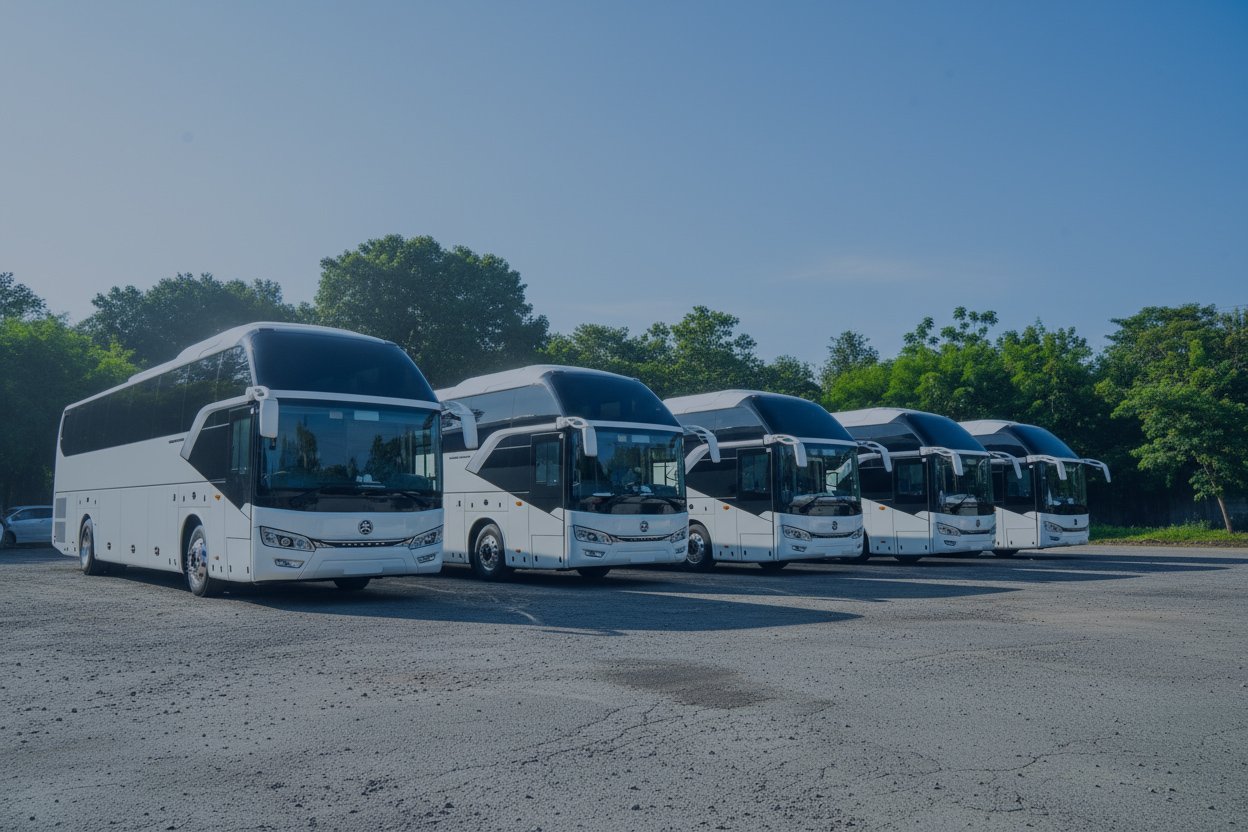 D.S. Gunasekera bus fleet in Sri Lanka
